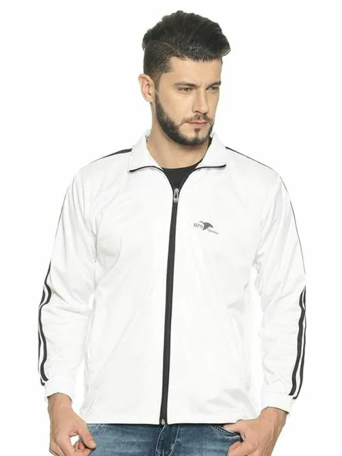HPS Sports White Jacket For Men