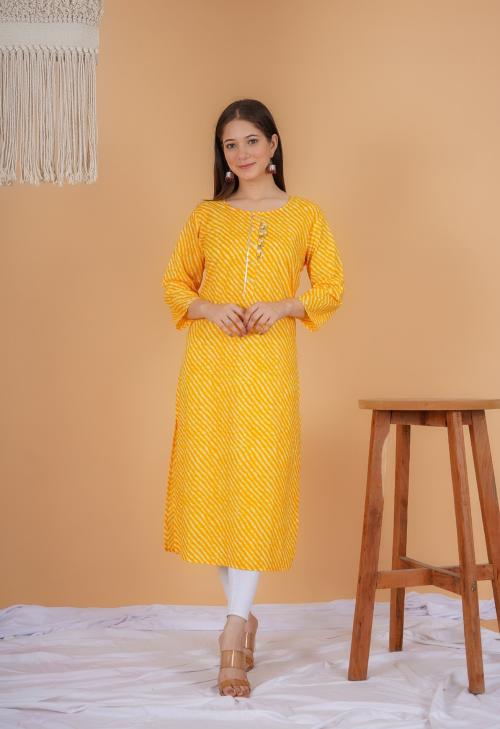 THE TINGE Women/Girls Trending Printed Kurta (Kurti-YW-XL)