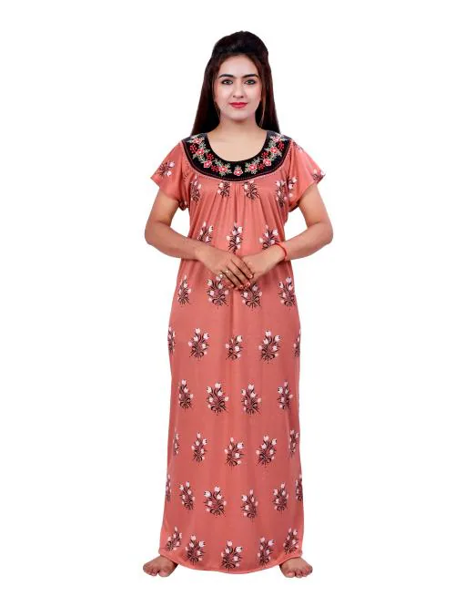 Buy NACNO Women's Hosiery Cotton Nighty/Maxi/Nightgown cotton Night