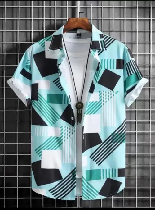 BLUECORP ENTERPRISE Half Sleeve Printed Shirt | Mens Shirt | Shirts for Men | Shirts