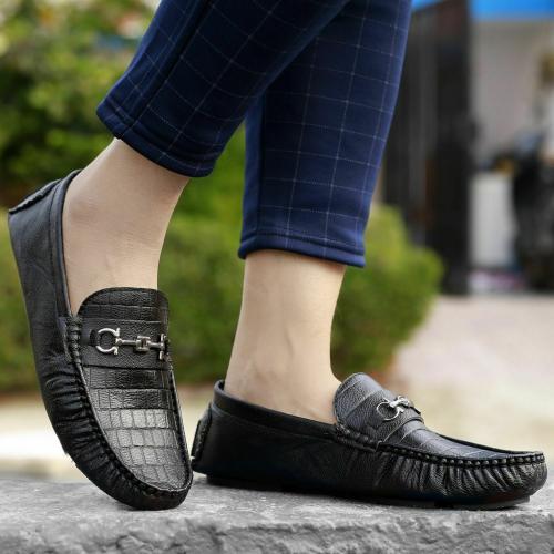 CELTICA Loafers Men Formal Shoes|Mens Latest Designer Casual, Loafers Shoes Loafers For Men (Black)