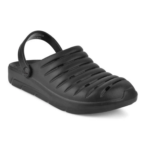 Paragon Black Anti-Skid Clogs for Men