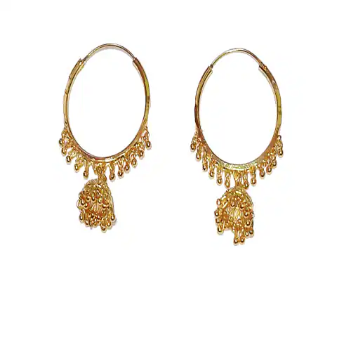 Traditional jhumka style Hoop Earrings For women & Girls
