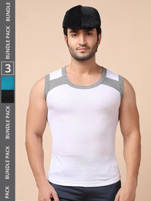 Pure Cotton Plain Beavenue Clasz Men's White Vest At Rs 690/piece In - Foto 11