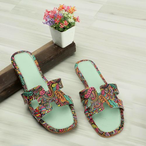 CLOSHO Blue Slide Sandal for Women