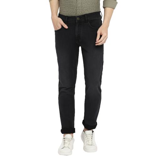 Buy Red Chief Solid Narrow Fit D Grey Cotton Poly Lycra Casual Jeans