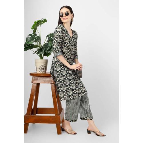 ANASCO INDIA VUYING HOUSE Gedap Women Kurti Pajama Set | 100% Rayon Kurti Set | Turquish Kurti pajama Set