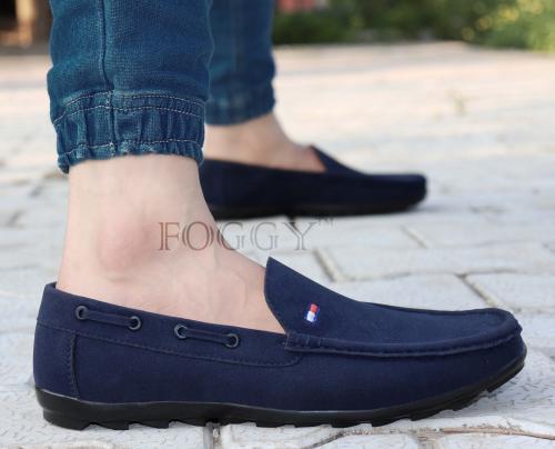 Foggy Blue Smart Look Loafers for Men