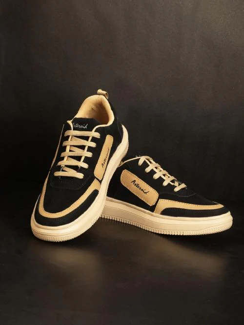 ASTEROID Branded Fashionable Black Casual Shoes For Men