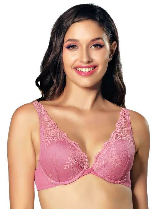 Enamor F043 Padded Wired Perfect Plunge Push-Up Bra