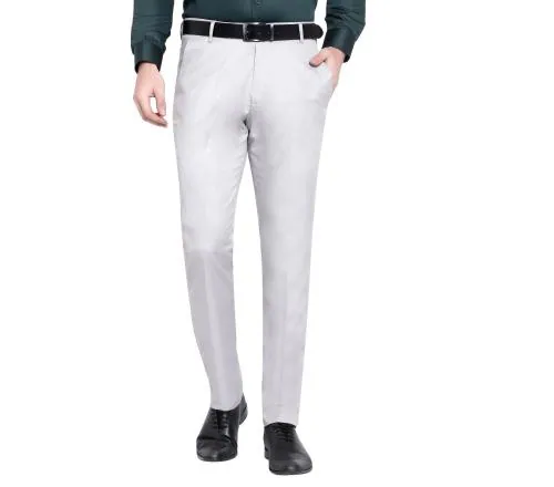 TIM ROBBINS MEN'S TROUSERS GREY COLOR SLIM FIT COTTON BLEND FORMAL TROUSERS|TROUSER|MEN TROUSER|FORMAL TROUSER|PANT|PANTS|MEN PANTS|TROUSERS|CASUAL TROUSERS