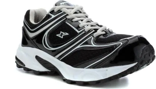Sparx Men SM-118 Black Silver Sports Shoes