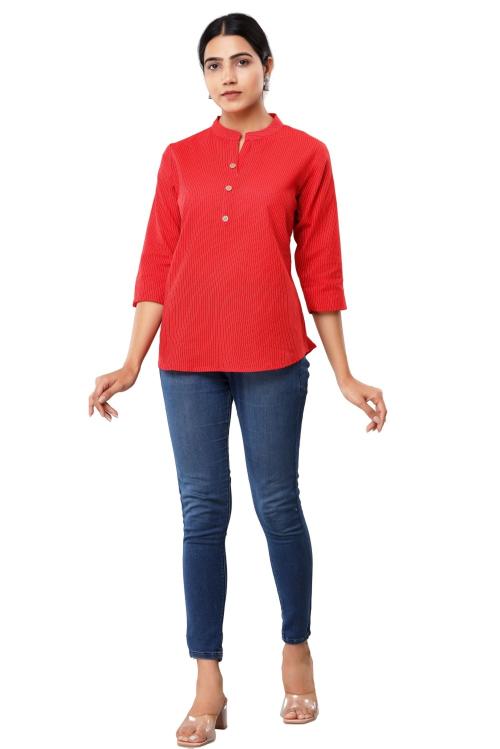 VIHAAN IMPEX Casual Kantha short top for women