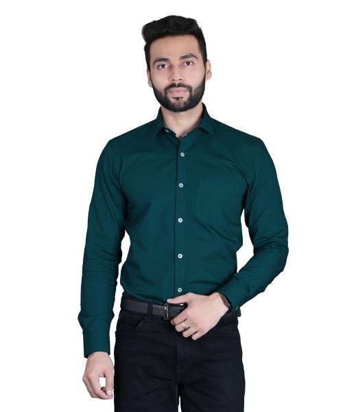 5THANFOLD Men Peakok Pure Cotton Formal Shirt