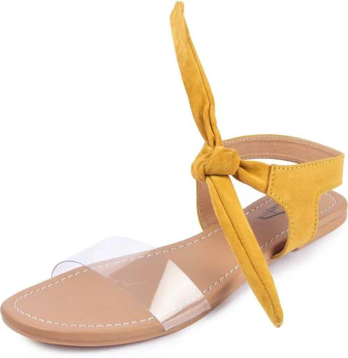 Buy Brauch Women Yellow Flat Sandals Online at Best Prices in India