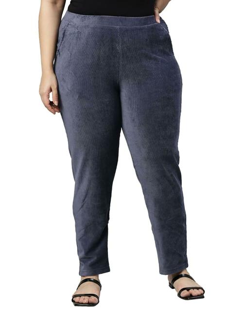 GO COLORS Store Women Blue Solid Jeans