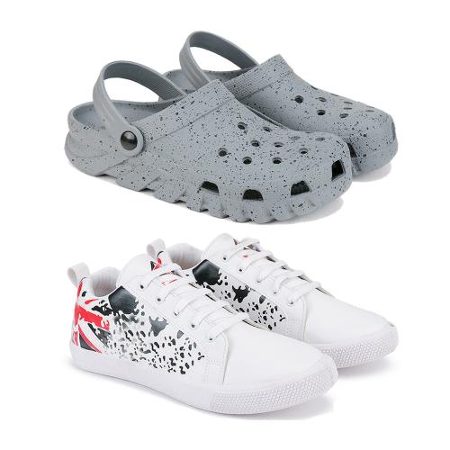 Swiggy Lightweight Sandals For Men's (Pack Of 2) Multicolour