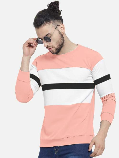 MFDS Men Pink Colorblock T Shirt (M)