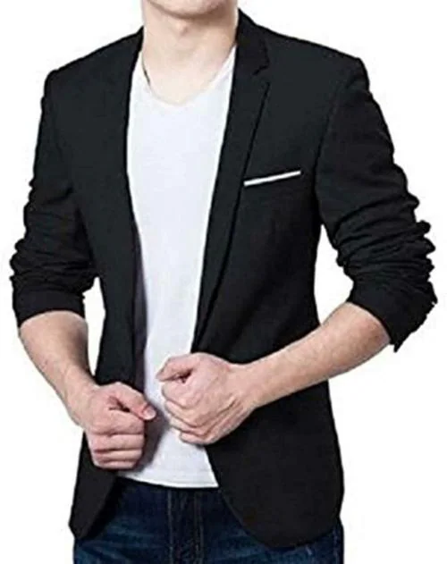 Buy Luxrio Men Black Cotton Blazer Online at Best Prices in India