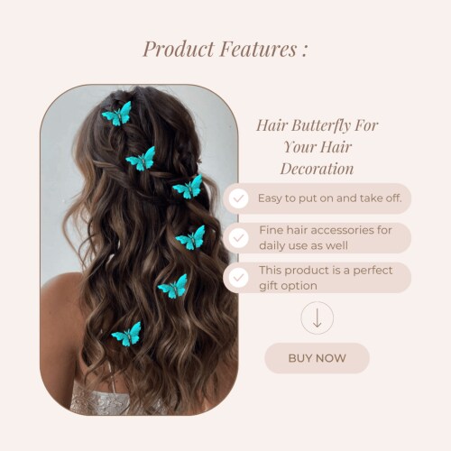 Hair Flare 2462 Artificial Flowers Women Hair Accessories Hair Pins For  Wedding, Anniversary-SKY BLUE - JioMart