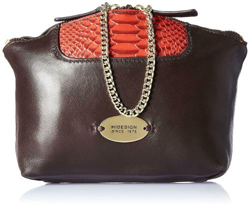 Hidesign Women Brown Genuine Leather Handbag