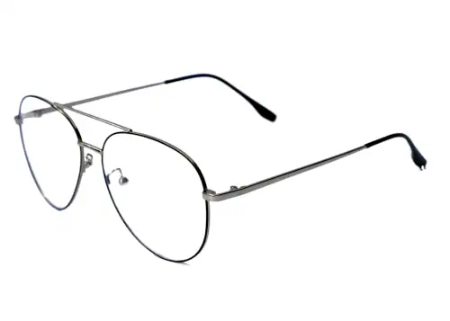 PAUL I Zero Power Computer Glasses for Men & Women Blue Cut Computer Glasses for Eye Protection | Unisex, UV420 Protection Zero Power, Anti Fatigue & Blue Light Filter Glasses Frame Shape - Aviator