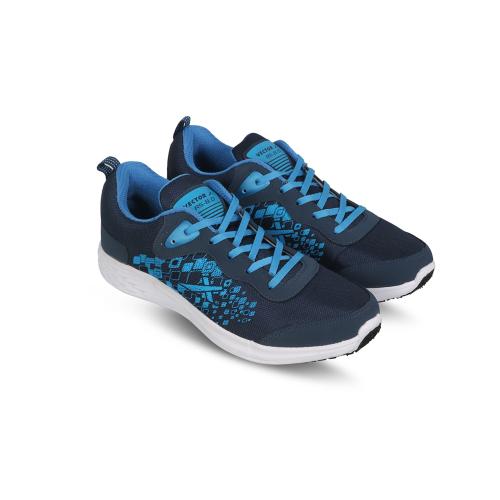 Vector X RS-8.0 Sports Running Shoes For Men (Navy/Aster Blue)
