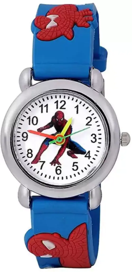 BIZOLO Analog Dial Soft Strap and Best Birthday Gift Return Spiderman Kids Watch For Boys