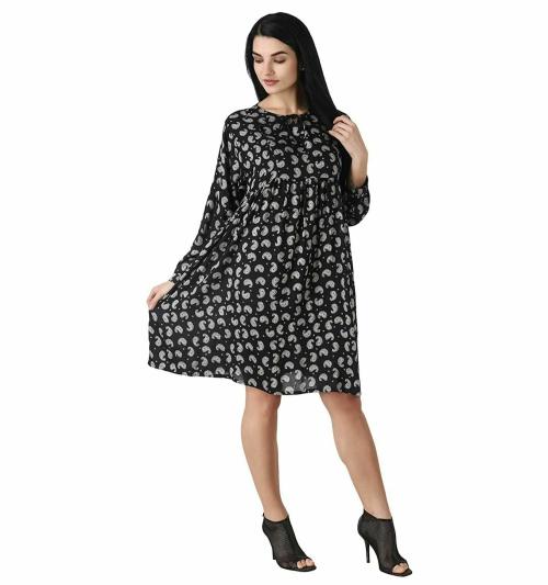 Fashionzoo Women Rayon Short Dress