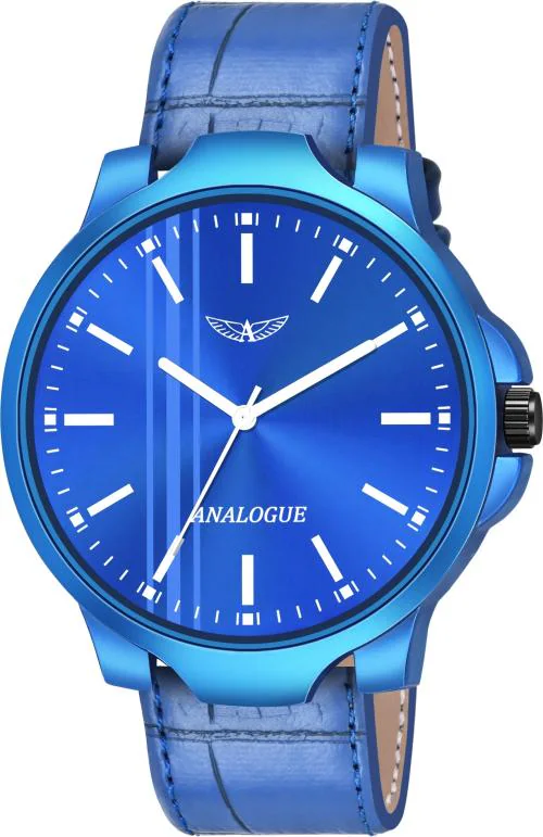 ANALOGUE Analog Blue Dial and Strap Watch for Men (ANLG-486-BLUE-BLUE)