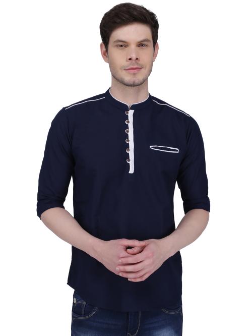Kuons Avenue Men's Linen Cotton Casual Kurta
