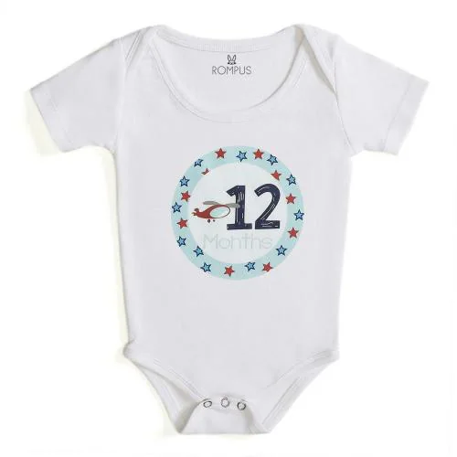 ROMPUS Unisex Baby Organic Cotton Bodysuit