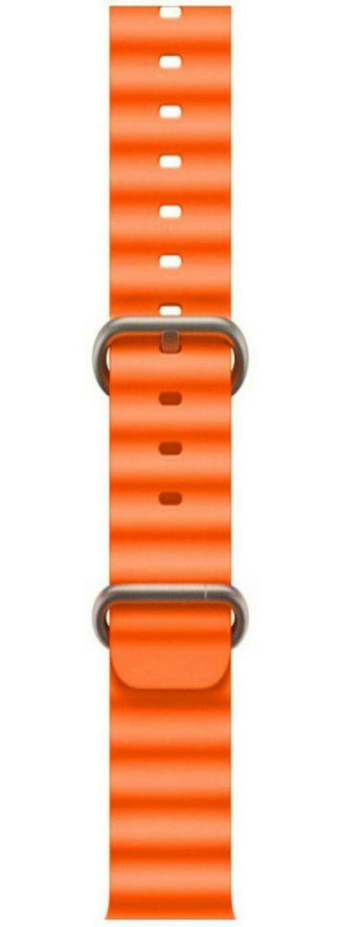 Strombucks Orange Silicone Alpine Loop Watch Strap for Series Ultra 8, 7, 6, 5, 4, 3, 2, 1 and SE 22.5 mm
