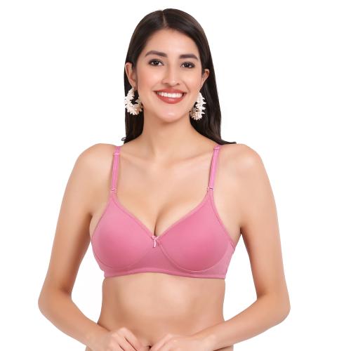 Day n Dark Everyday Lightly Padded Detachable Strap Bra (Rose)