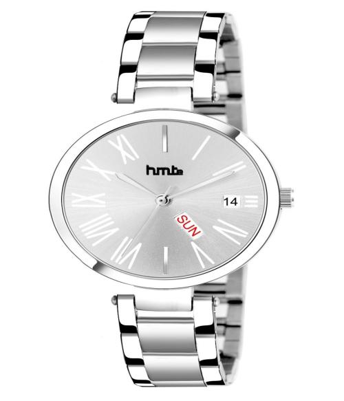 HMTe HM-8902 Silver Dial Silver Strap D&D Analog Watch for Women