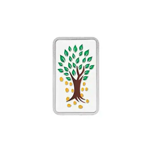 Kundan 10g (999.9) Kalpataru Tree Silver Colour Bar