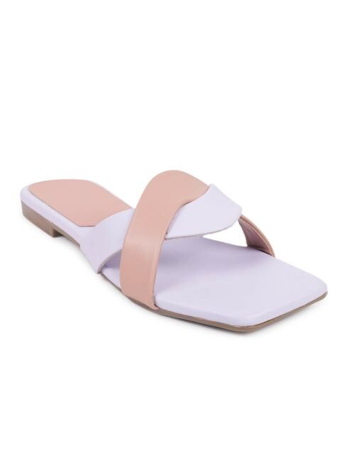 CLOSHO Lavender Open Toe Flats