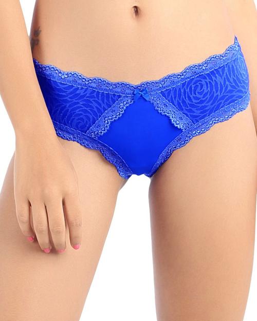 Buy Candyskin Solid Blue Bikini Panty Online at Best Prices in India
