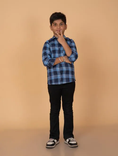 The Tinge Boy's Regular Fit Shirt, 11 Years-12 Years (10250 BL)