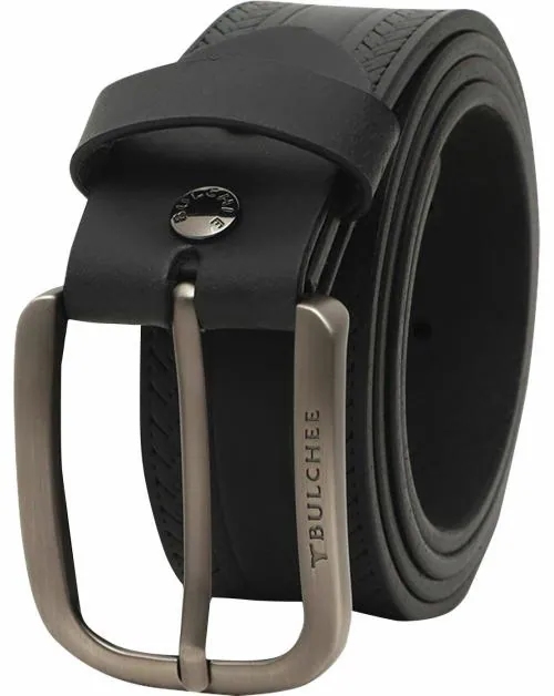 BULCHEE Men Casual Black Genuine Leather Belt