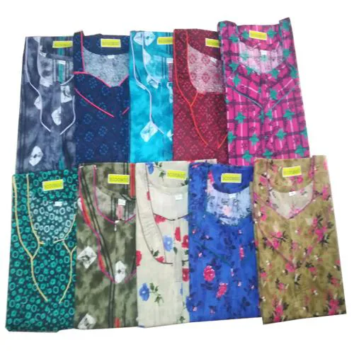 Scooboo cotton xxl nighty with pockets and pack of any 3 designs