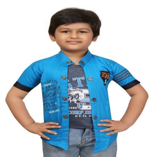 Buy FOREVER YOUNG BOYS JACKET WITH ATTACHED TSHIRT Online at Best