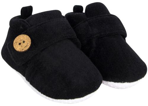Neska Moda baby boys & baby girls 6 To 9 months velvet velcro Booties