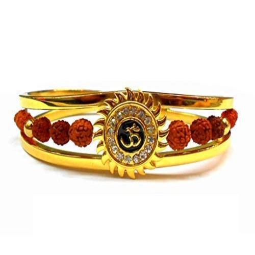 SoilMade Rudraksha Om Bracelet Brown Color Adjustable Size