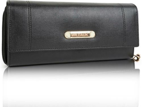 WILDAUK Black Textured Artificial Leather Clutch