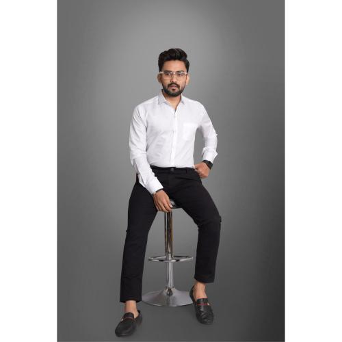 KALANABH Boys white shirt shirt for boysWhite formal shirt for boys Boys long-sleeve white shirt Classic white shirt for boys White cotton shirt for boys (PACK OF 1 PIECES SIZE- XL)