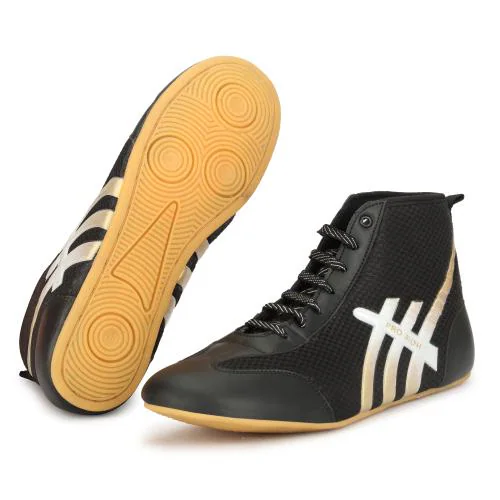 PRO KVH Men's Kabaddi Shoes - Kabaddi, Boxing, Running, Wrestling - Multi-Sport Athletic Footwear Black