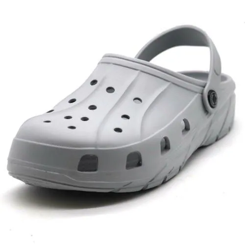 Red Tape Men's Rover Comfortable Clogs || Sandals with Adjustable Back Strap for Men - Light Grey