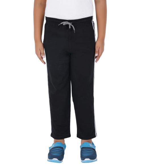 SAN TEE Track Pant For Boys (Black, Pack of 1)(10-11years)