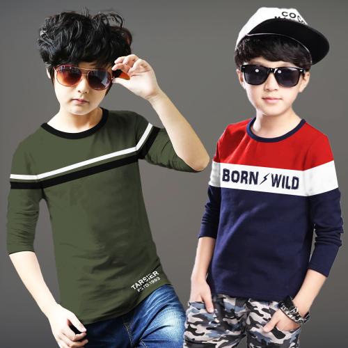 Tarsier boys full sleeve printed tshirt pack of 2